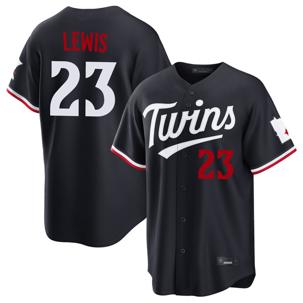 Choea M.Twins #23 Royce Lewis Player Navy Home Game Stitched Jerseys