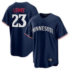 Choea M.Twins #23 Royce Lewis Player Navy Replica Alternate Home Stitched Jerseys