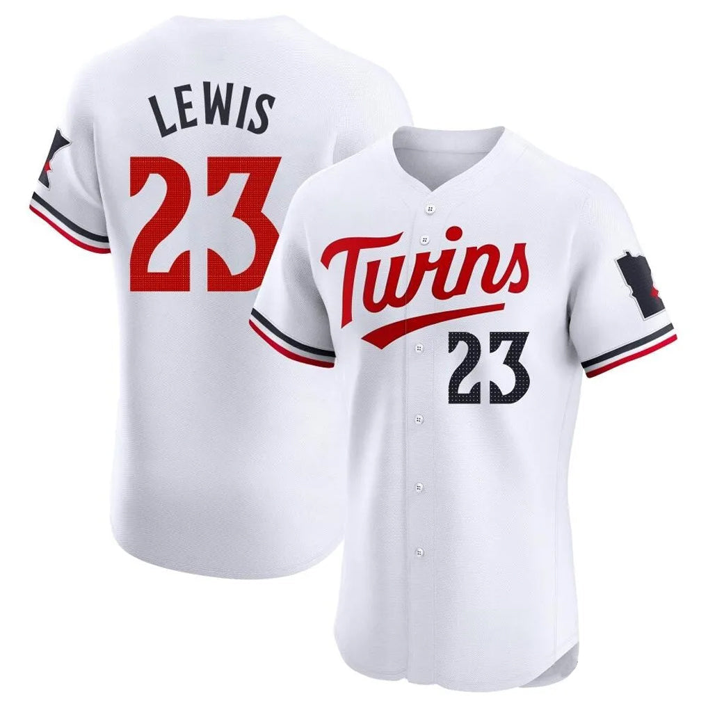 Choea M.Twins #23 Royce Lewis Player White Home Limited Elite Stitched Jerseys