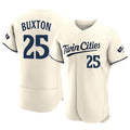 Choea M.Twins #25 Byron Buxton Player Cream Home Limited Elite Stitched Jerseys