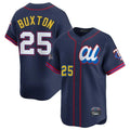Choea M.Twins #25 Byron Buxton Player Navy All-star Game Limited Home Stitched Jerseys