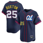 Choea M.Twins #25 Byron Buxton Player Navy All-star Game Limited Home Stitched Jerseys