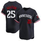 Choea M.Twins #25 Byron Buxton Player Navy Home Limited Stitched Jerseys