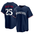 Choea M.Twins #25 Byron Buxton Player Navy Replica Alternate Home Stitched Jerseys