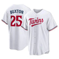 Choea M.Twins #25 Byron Buxton Player White Home Game Stitched Jerseys