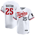 Choea M.Twins #25 Byron Buxton Player White Home Limited Stitched Jerseys