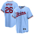 Choea M.Twins #26 Max Kepler Player Light Blue Road Cooperstown CollectionKillebrew T-shirt Stitched Jerseys