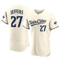 Choea M.Twins #27 Ryan Jeffers Player Cream Home Limited Elite Stitched Jerseys