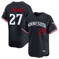 Choea M.Twins #27 Ryan Jeffers Player Navy Home Limited Stitched Jerseys