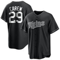 Choea M.Twins #29 Rod Carew Player Black Home Game Stitched Jerseys