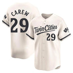 Choea M.Twins #29 Rod Carew Player Cream Home Limited Stitched Jerseys