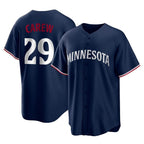 Choea M.Twins #29 Rod Carew Player Navy Replica Alternate Home Stitched Jerseys
