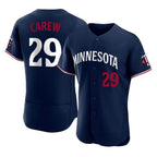 Choea M.Twins #29 Rod Carew Player Navy Replica Home Limited Elite Stitched Jerseys
