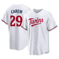 Choea M.Twins #29 Rod Carew Player White Home Game Stitched Jerseys