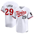 Choea M.Twins #29 Rod Carew Player White Home Limited Stitched Jerseys