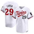 Choea M.Twins #29 Rod Carew Player White Home Limited Stitched Jerseys