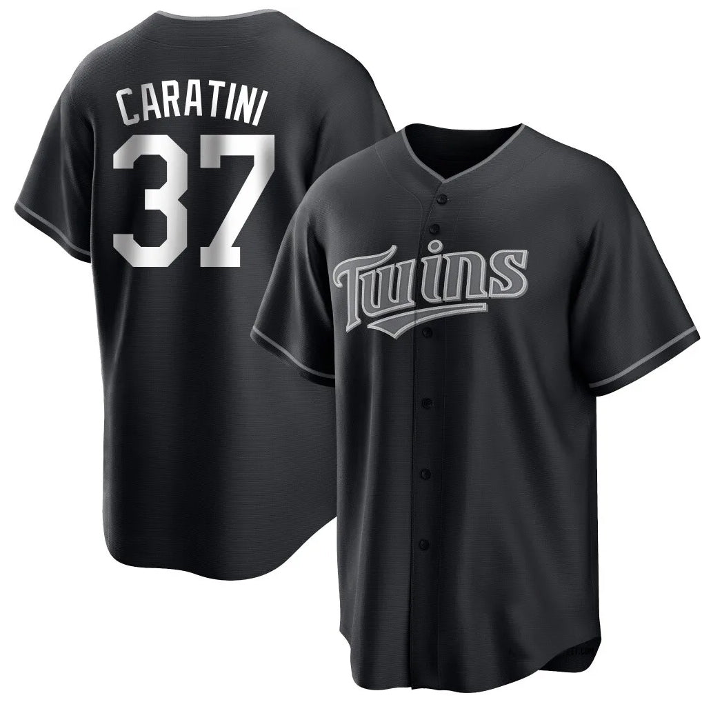 Choea M.Twins #37 Victor Caratini Player Black Home Game Stitched Jerseys
