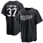 Choea M.Twins #37 Victor Caratini Player Black Home Game Stitched Jerseys