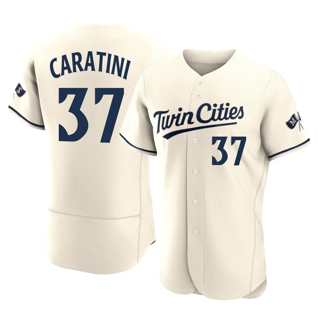 Choea M.Twins #37 Victor Caratini Player Cream Home Limited Elite Stitched Jerseys