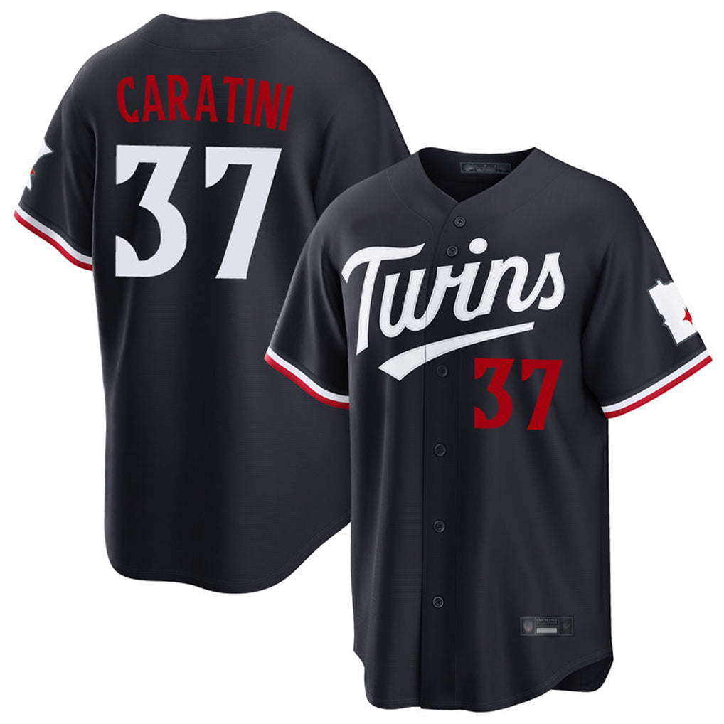 Choea M.Twins #37 Victor Caratini Player Navy Home Game Stitched Jerseys