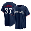 Choea M.Twins #37 Victor Caratini Player Navy Replica Alternate Home Stitched Jerseys