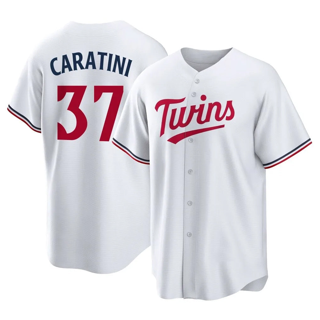 Choea M.Twins #37 Victor Caratini Player White Home Game Stitched Jerseys