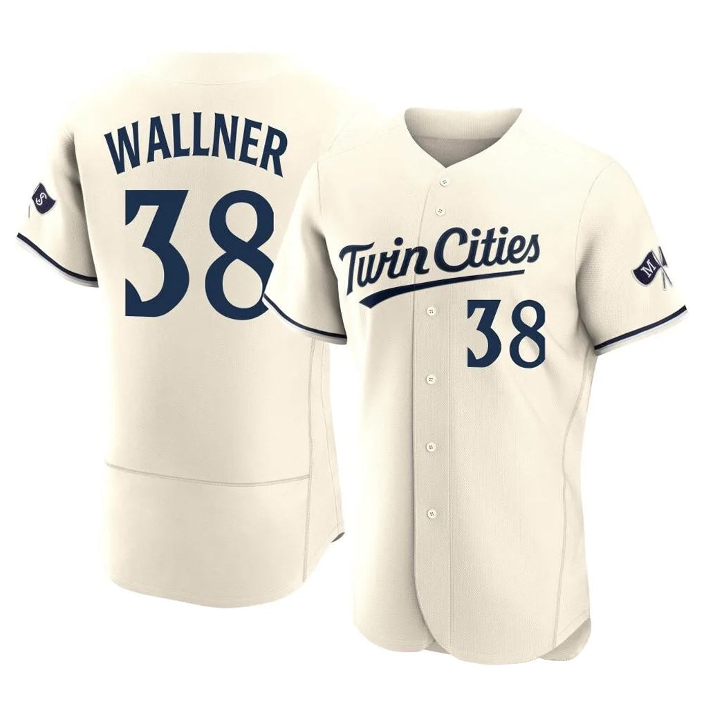 Choea M.Twins #38 Matt Wallner Player Cream Home Limited Elite Stitched Jerseys