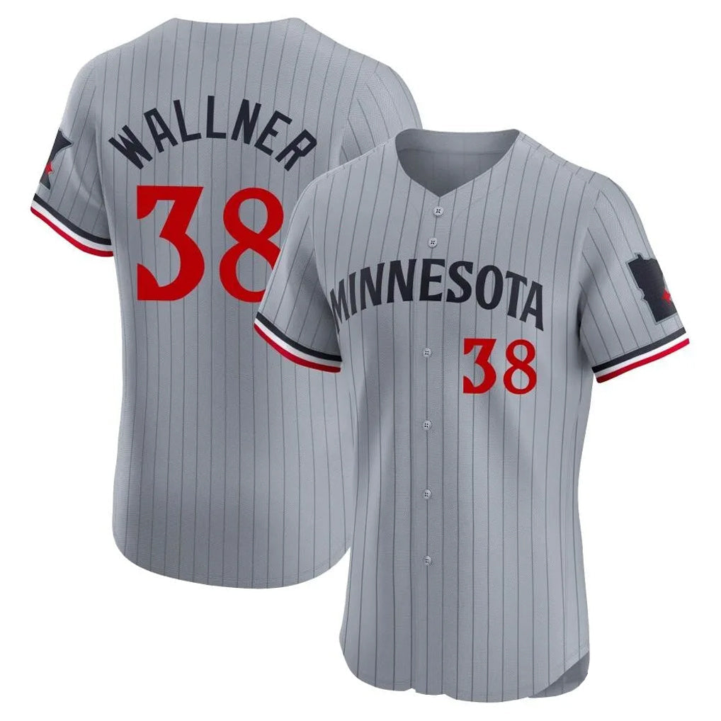 Choea M.Twins #38 Matt Wallner Player Gray Home Limited Elite Stitched Jerseys