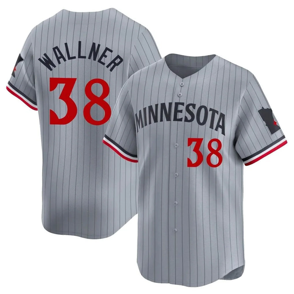 Choea M.Twins #38 Matt Wallner Player Gray Home Limited Stitched Jerseys