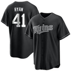 Choea M.Twins #41 Joe Ryan Player Black Home Game Stitched Jerseys