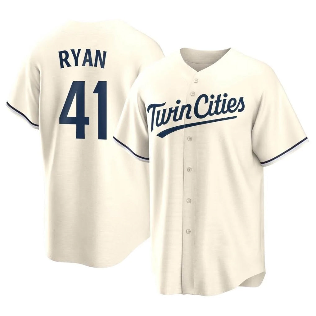 Choea M.Twins #41 Joe Ryan Player Cream Game Limited Home Stitched Jerseys