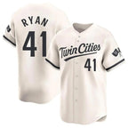 Choea M.Twins #41 Joe Ryan Player Cream Home Limited Stitched Jerseys
