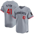 Choea M.Twins #41 Joe Ryan Player Gray Home Limited Stitched Jerseys