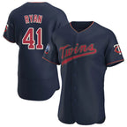 Choea M.Twins #41 Joe Ryan Player Navy 60th Home Limited Elite Stitched Jerseys