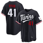 Choea M.Twins #41 Joe Ryan Player Navy Home Game Stitched Jerseys