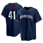 Choea M.Twins #41 Joe Ryan Player Navy Replica Alternate Home Stitched Jerseys