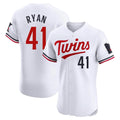 Choea M.Twins #41 Joe Ryan Player White Home Limited Elite Stitched Jerseys