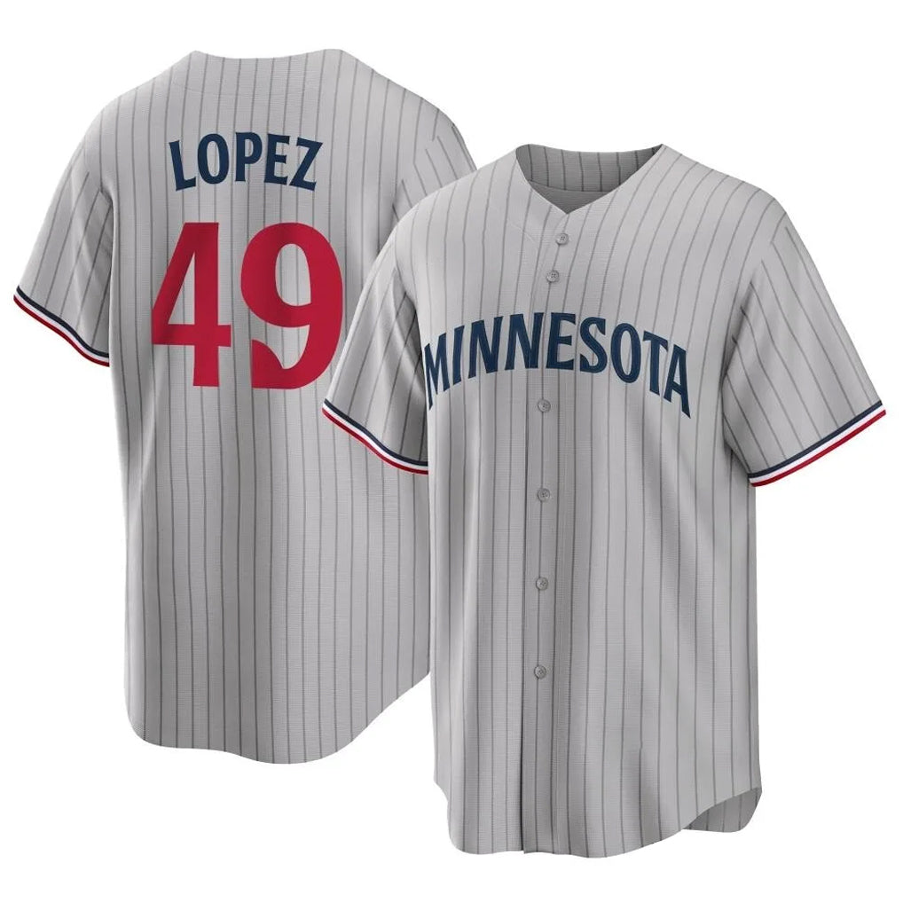Choea M.Twins #49 Pablo Lopez Player Gray Game Limited Home Stitched Jerseys