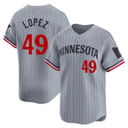 Choea M.Twins #49 Pablo Lopez Player Gray Home Limited Stitched Jerseys