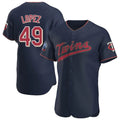 Choea M.Twins #49 Pablo Lopez Player Navy 60th Home Limited Elite Stitched Jerseys
