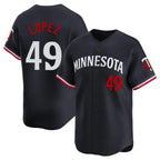 Choea M.Twins #49 Pablo Lopez Player Navy Home Limited Stitched Jerseys