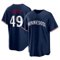 Choea M.Twins #49 Pablo Lopez Player Navy Replica Alternate Home Stitched Jerseys