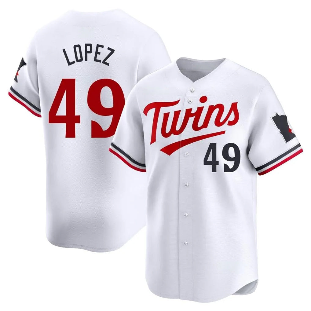 Choea M.Twins #49 Pablo Lopez Player White Home Limited Stitched Jerseys