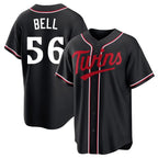 Choea M.Twins #56 Josh Bell Player Black Fashion Out Home Limited Stitched Jerseys