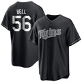 Choea M.Twins #56 Josh Bell Player Black Home Game Stitched Jerseys