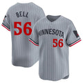 Choea M.Twins #56 Josh Bell Player Gray Home Limited Stitched Jerseys