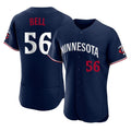 Choea M.Twins #56 Josh Bell Player Navy Replica Home Limited Elite Stitched Jerseys