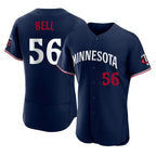 Choea M.Twins #56 Josh Bell Player Navy Replica Home Limited Elite Stitched Jerseys