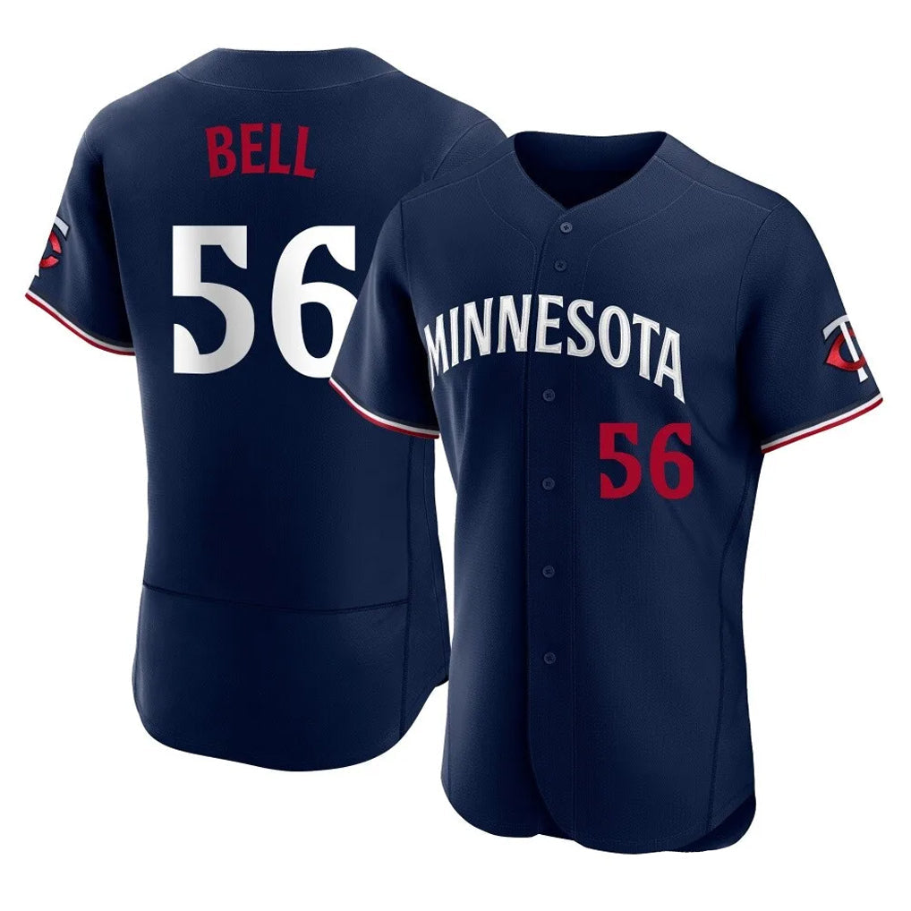 Choea M.Twins #56 Josh Bell Player Navy Replica Home Limited Elite Stitched Jerseys