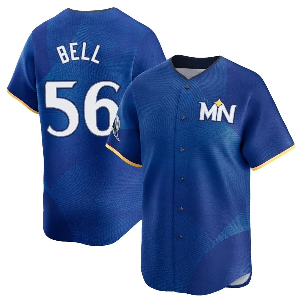 Choea M.Twins #56 Josh Bell Player Royal City Connect Limited Home Stitched Jerseys